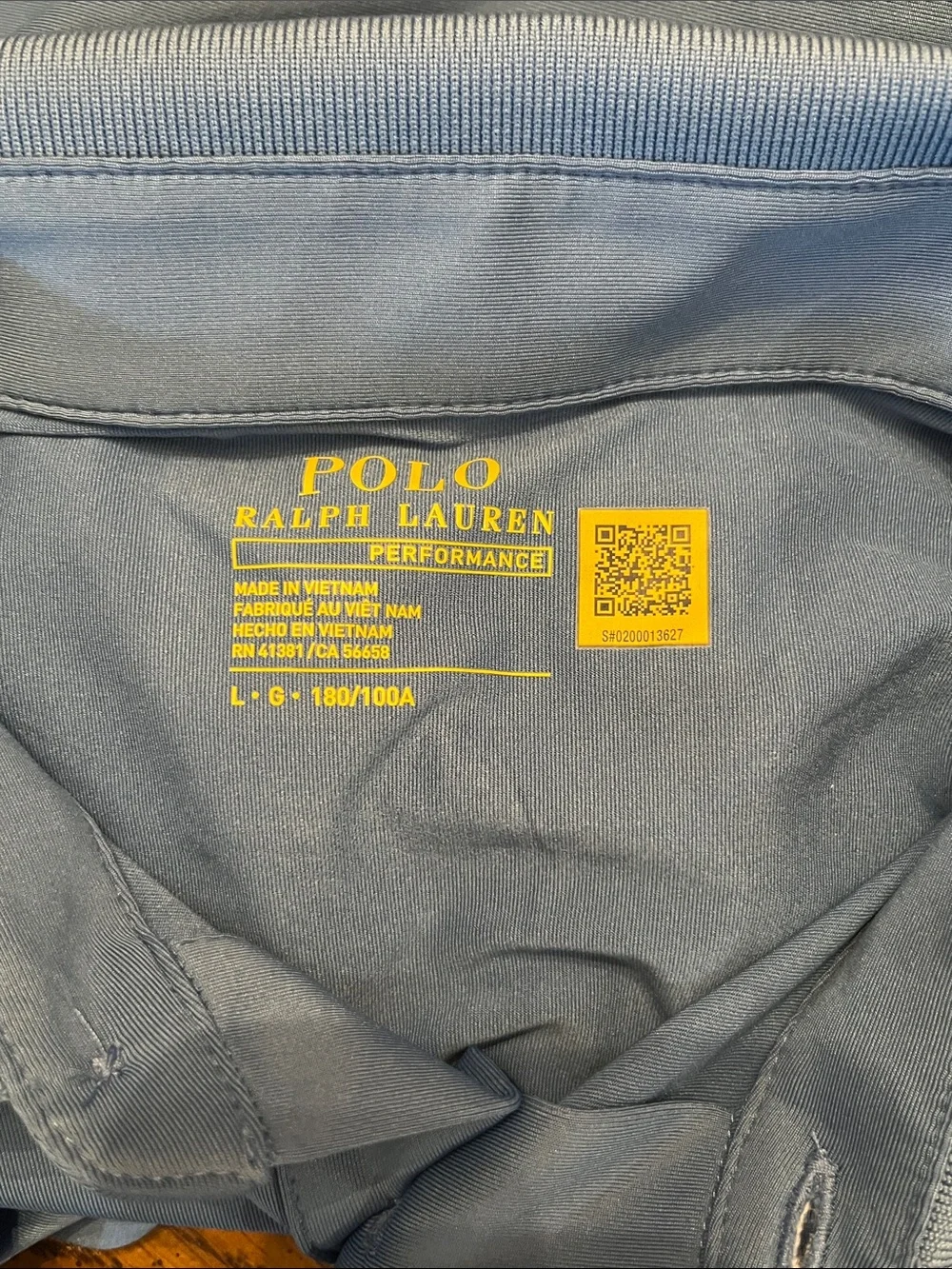 Polo by Ralph Lauren Blue Performance Polo, size large, new‎ with tags